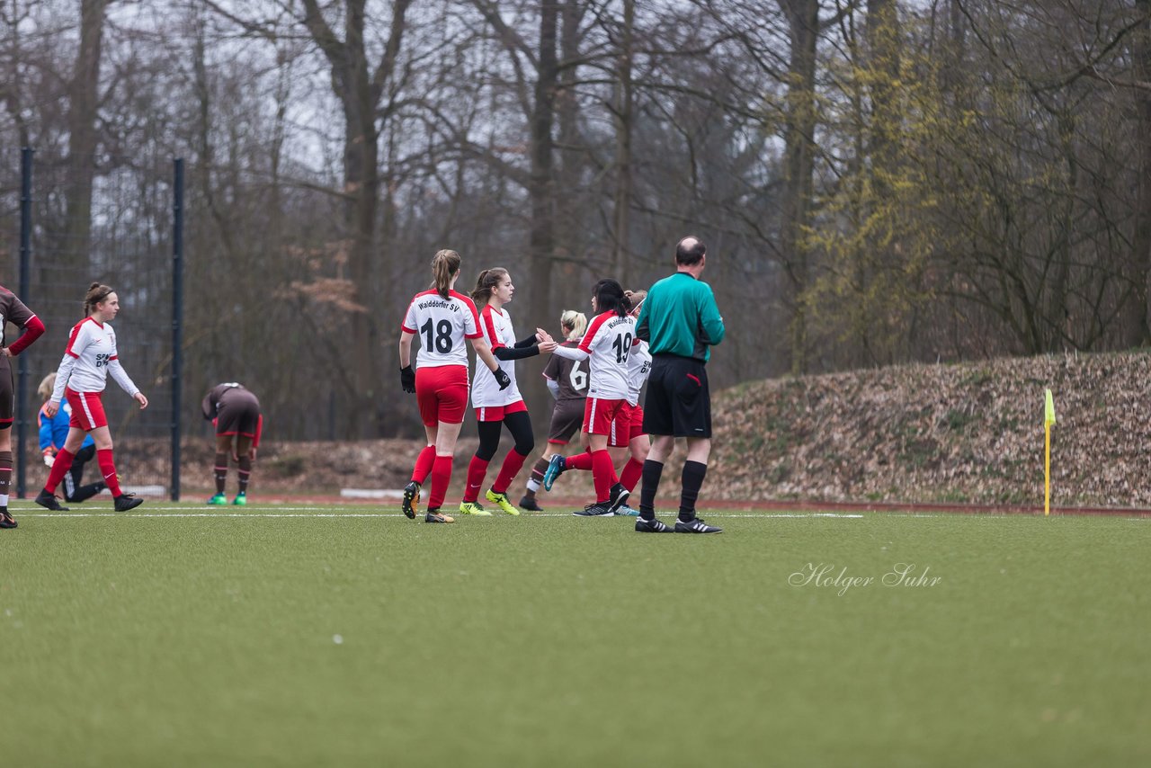 Bild 141 - B-Juniorinnen Walddoerfer - St.Pauli : Ergebnis: 4:1